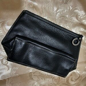 Buxton leather cosmetic bag